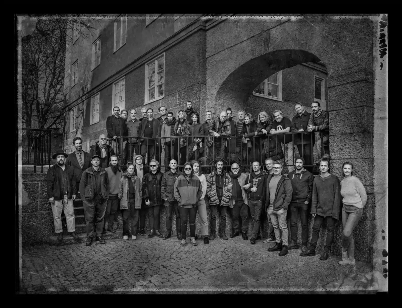 Algunos de los músicos que participaron en la grabacion del disco Echoes. Fotografía de  Johan Bergmark